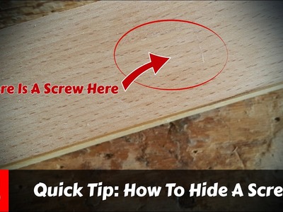Quick Woodworking Tip: How To Hide A Screw (FS Woodworking)