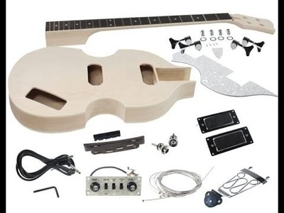Solo Music Gear DIY Höfner Style Bass Guitar build ("Beatles Bass")