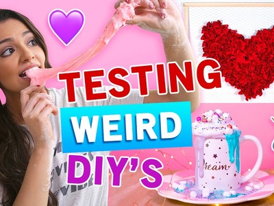 TESTING weird DIY's | V-DAY Edition!