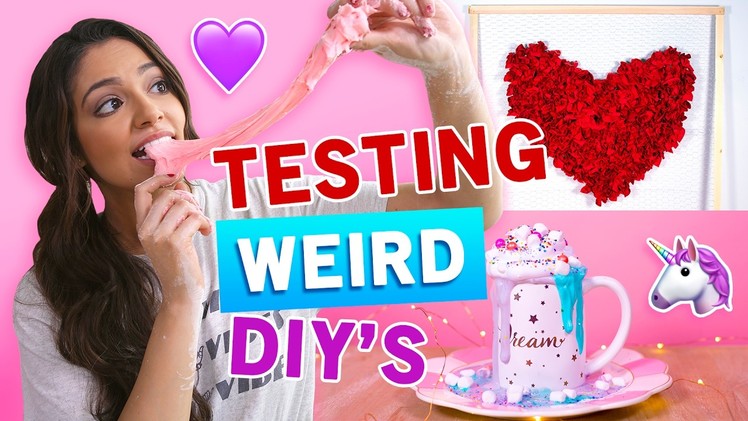 TESTING weird DIY's | V-DAY Edition!