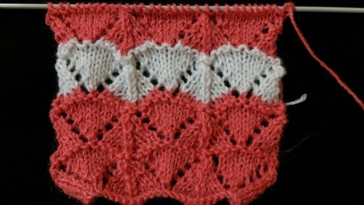 Triangle design knitting pattern | Sweater design for Kids or Kardigan | Shawl Design in Hindi