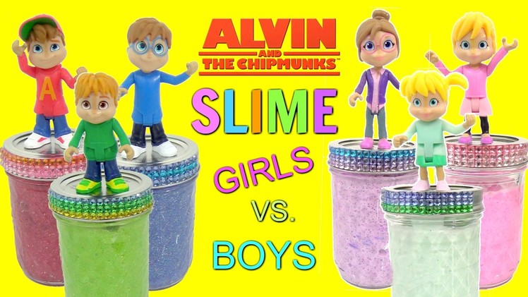 ALVINNN!!! Alvin and the Chipmunks vs. Chipettes, DIY Do it Yourself Glitter Slime Recipe