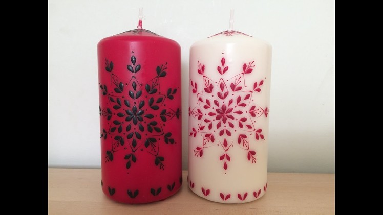 Christmas candles decorating Make Your Own