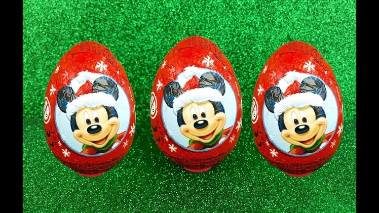 Christmas Kinder Surprise Eggs! Awesome Disney Toys Inside! Yummy Chocolate Surprise Eggs!