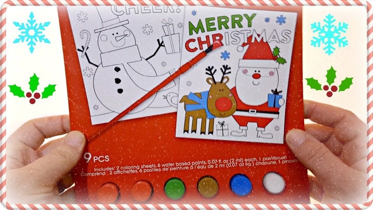 Colorful Painting for Children Merry Christmas Colors