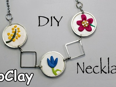 Diy Cafts - Flowers Necklace
