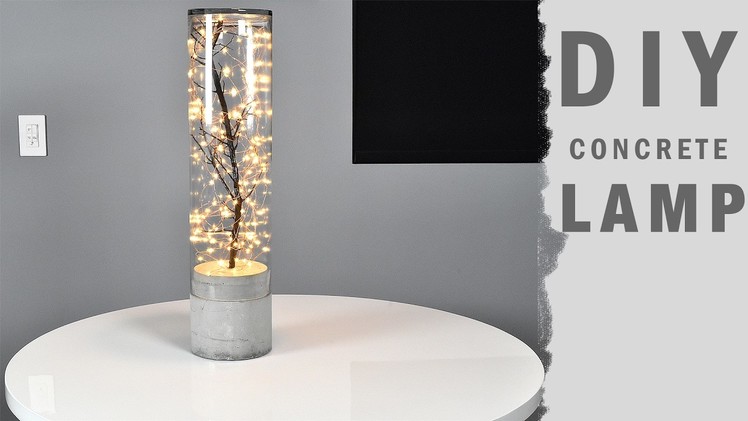 DIY Concrete Lamp Indoor Outdoor