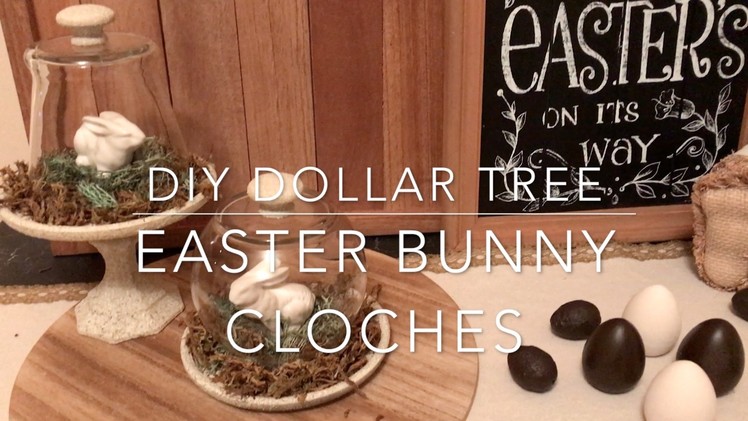 DIY DOLLAR TREE EASTER BUNNY CLOCHES-How To