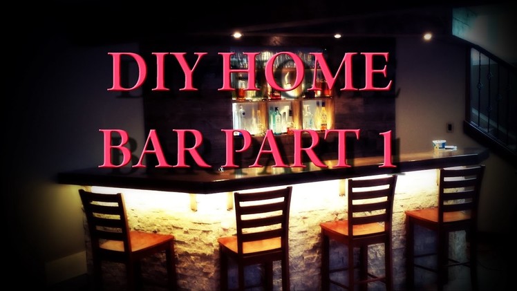 DIY Home Bar - Part 1 - Planning and Framing