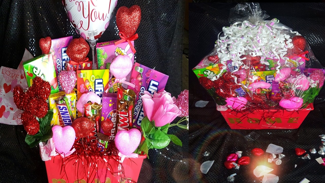 DIY || HOW TO MAKE A VALENTINE'S DAY CANDY BASKET