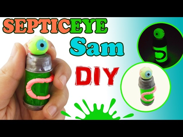 DIY MINIATURE JACKSEPTICEYE SAM Polymer Clay & Resina Tutorial How to make dollhouse diy slime craft