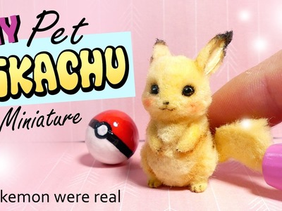 DIY Miniature Pet Pikachu Tutorial. 'Realistic' Pokemon Miniature
