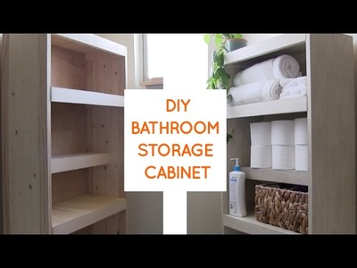 DIY over the toilet storage cabinet