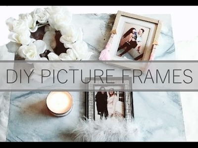 DIY PICTURE FRAMES - TRENDY. affordable valentines day gift ideas. PINTEREST