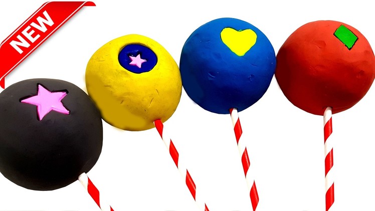 DIY Play-Doh Surprising Big Lollipops with Toy Inside Surprise Egg