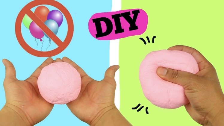 DIY SLIME STRESS BALL WITHOUT BALLOON! VERY EASY TO MAKE!