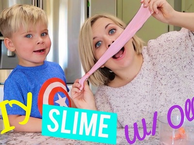 DIY SLIME! (w. Ollie!) - It Actually Works!