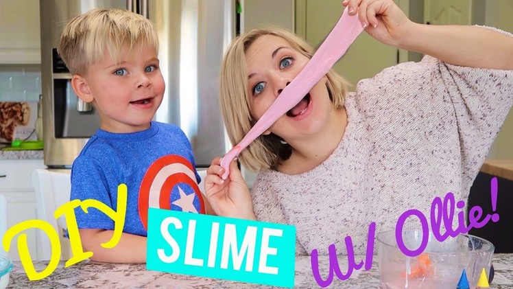 DIY SLIME! (w. Ollie!) - It Actually Works!