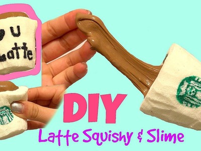 DIY STARBUCKS SQUISHY + LATTE SLIME!!