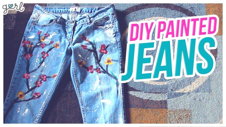 Do It, Gurl – DIY Painted Jeans
