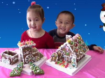 Ginger Bread House Train Kit Fun Christmas Kids Activity