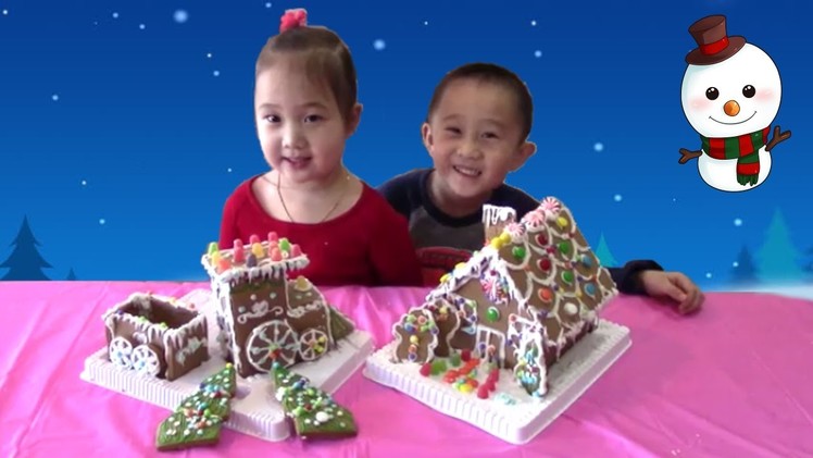 Ginger Bread House Train Kit Fun Christmas Kids Activity