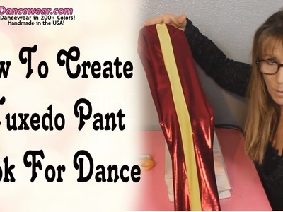 How To Create a Tuxedo Pant Look For Dance