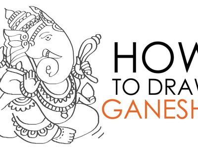How to draw Ganesha