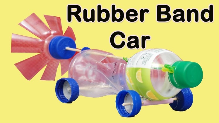 How To Make a Rubber Band Powered Car | Air Car