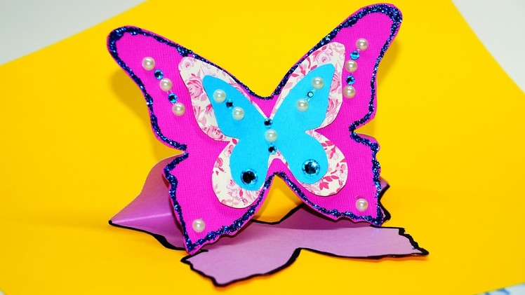 How to make greeting card butterfly. Greeting card making ideas. Paper craft ideas. Julia DIY