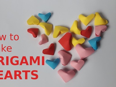 How to make mini ORIGAMI HEART