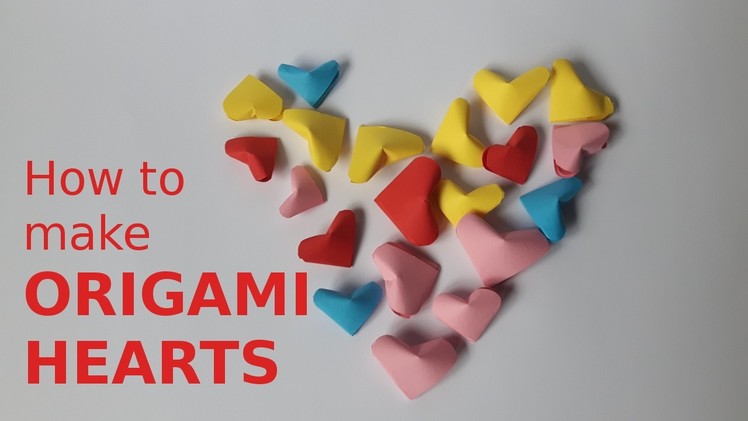 How to make mini ORIGAMI HEART