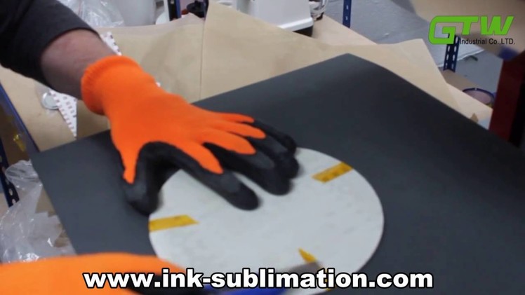 How to sublimate clock with heat press and sublimation paper