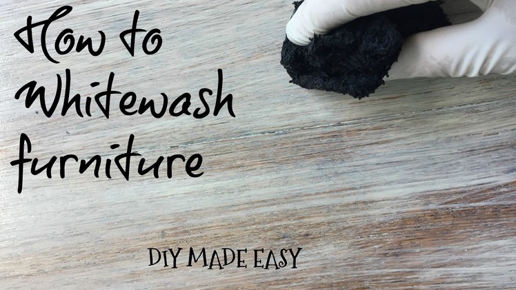 How to Whitewash furniture Tutorial-DIY made easy