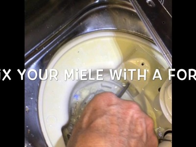 Miele Dishwasher Intake.Drain Light -- DIY -- Quick - Easy Fix