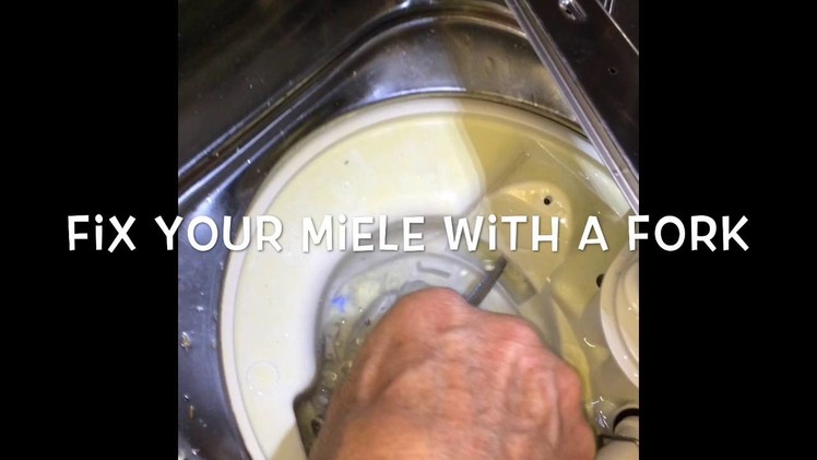 Miele Dishwasher Intake.Drain Light -- DIY -- Quick - Easy Fix