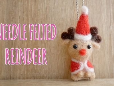 Needle Felted Reindeer - Daiso Craft Kit - Violet LeBeaux