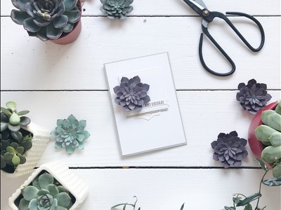 Paper Succulents with the Oh So Succulent bundle from Stampin' Up!