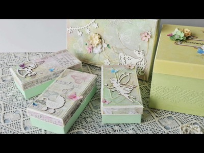 Personalized Baby Girl Gift - Unique Handmade Keepsake Box "Fairytale Land"