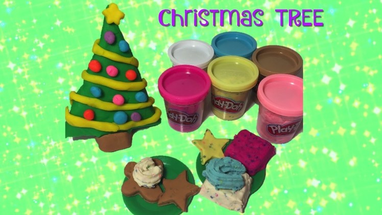 Play- Doh Christmas tree + Making cookies for Santa!
