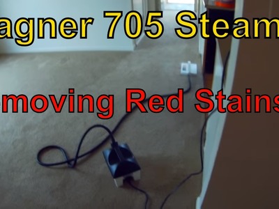 Red Stain Removal With Wagner Wall Paper Steamer