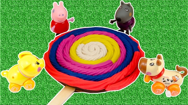 Stop Motion Peppa Pig DIY Play Doh Modelling Clay Popsicles Rainbow Compilation