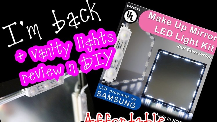 Back on YouTube. Amazon ( Best Buy shop ) vanity led light review + DIY 