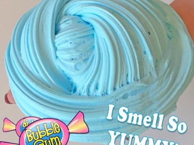 Blue Bubblegum Fluffy Slime