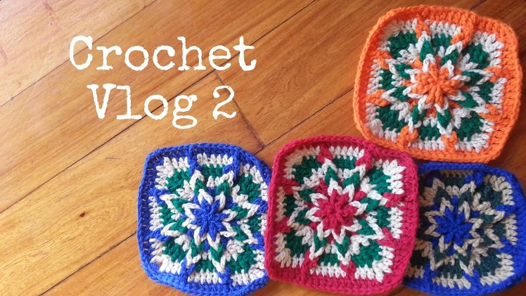 Crochet Vlog 2 | Easy to Crochet Inverted Granny Square