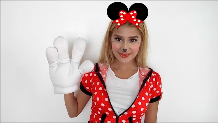 CUTE LAST MINUTE MINNIE MOUSE MAKEUP TUTORIAL ♡ | HALLOWEEN