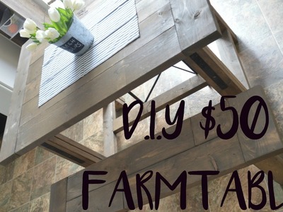 D.I.Y $50 FARMTABLE | EASY INSTRUCTIONS.