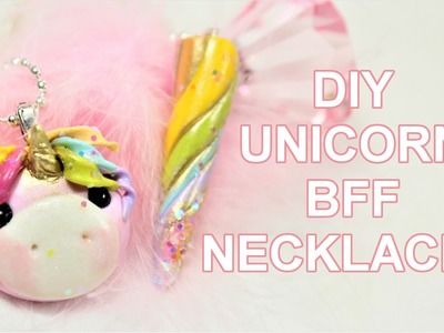 DIY BFF Charms - Unicorn and Unicorn Horn - In Polymer Clay - Friendship Necklaces