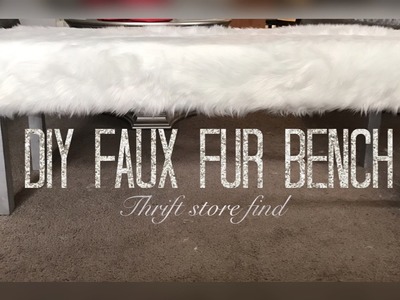 DIY Faux Fur Bench