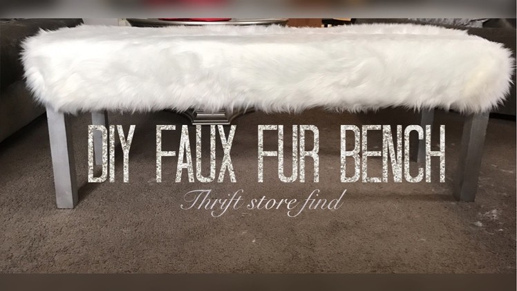 DIY Faux Fur Bench